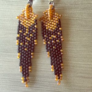 Seed bead earrings